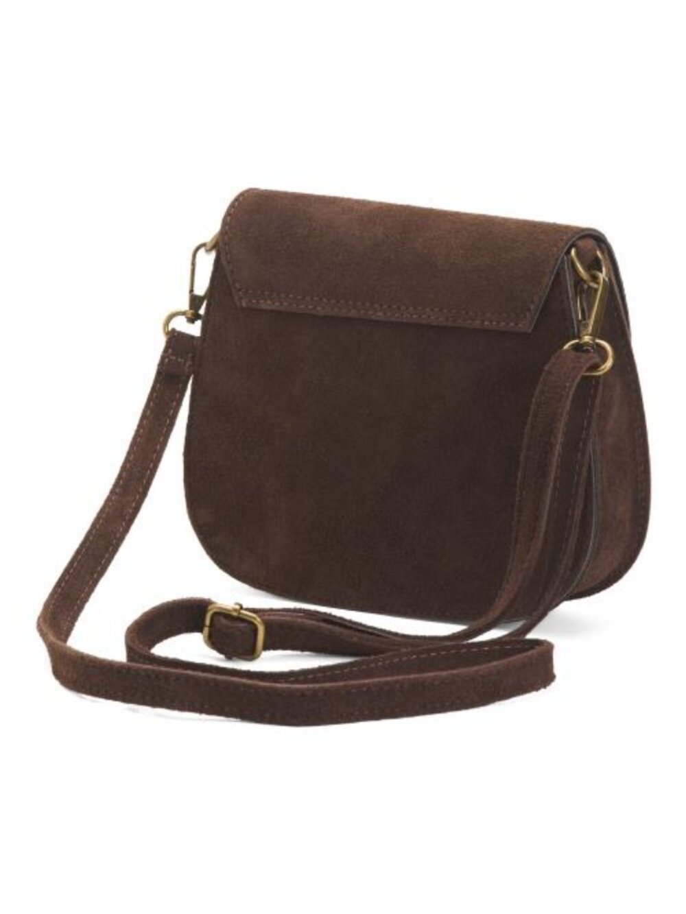 PERSAMAN NEW YORK Made In Italy Suede Crossbody Bag - Picture 3 of 4